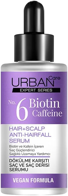 Care Expert No.6 Biotin Caffeine Dökülme Karşıtı Saç Bakım Serumu, 50 Mililitre, Vegan