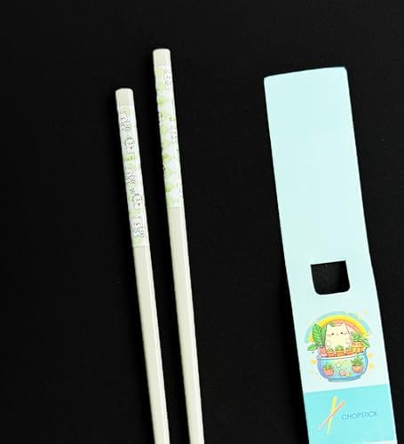Desenli Metal Chopstick (Yeşil)