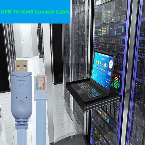 Alternative view of 1.8 Metre USB to Console Kablo – USB-C RS232 Seri Port Konsol Kablosu – Router Switch Modem Konfigürasyon Kablosu