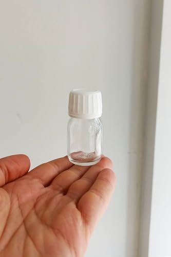 Alternative view of 30 ml Sızdırmaz Kapaklı Şeffaf Shot Şişesi 30 Cc Ginger Şat Beyaz Cam Şişe 6 Adet (Kilitli Plastik Beyaz Kapak)