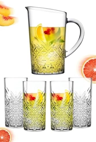 Alternative view of 5 Parça Sangria/Mojito Kokteyl Keyfi Seti - 4 Uzun Kokteyl Bardağı + Karaf/sürahi 869BEST675890.