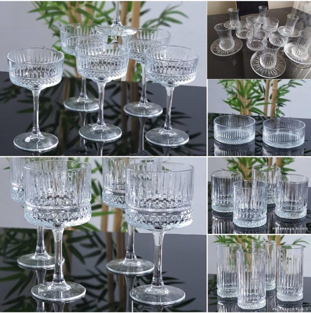 Alternative view of 48 Parça Kase Kadeh Meşrubat Bardağı Tatlı Sunum Full Set Uyumlu 8695123682aybabastore