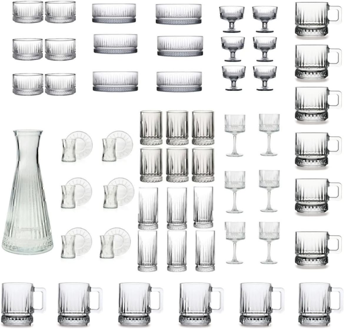 Alternative view of 61 Parça Bardak, Sunumluk, Çerezlik, Dondurmalık Full Çeyiz Seti TYBS5L9COCHFGB6R40