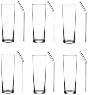 Alternative view of Vodka Bardağı Ve Eğimli Cam Pipet Seti. 6 Lı - 12 Parça TYB3CCCPS8VG0S5H83