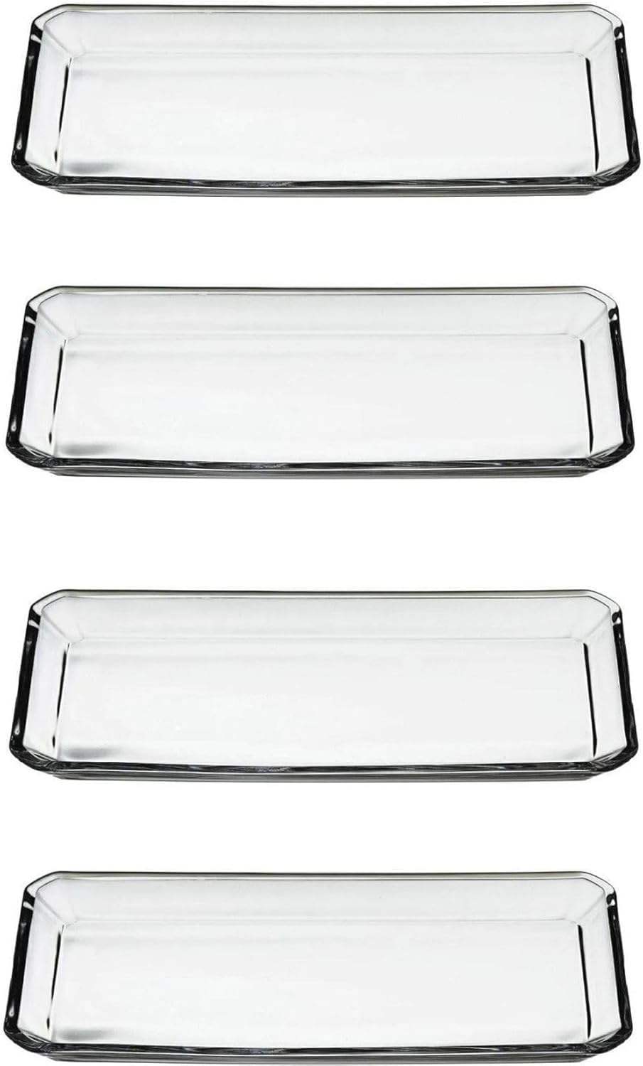 Alternative view of Grace Crystallin Servis Sunum Tabağı Kristal Cam 4 Adet 86653656aybabastore