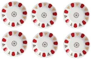 Çay Tabağı Otantik Kırmızı Klasik 6'lı 869pkrmz127912-6p