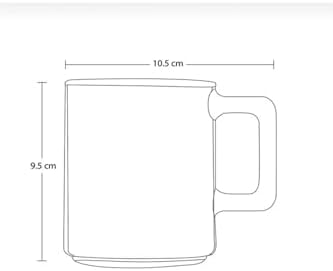 Alternative view of 6'Lı Kulplu Bardak 250 CC Kupa Çay Kahve Bardağı 858596969685aybabastore