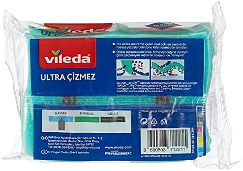 Çizmez Bulaşık Süngeri, Tırnak Koruyuculu 3lü paket
