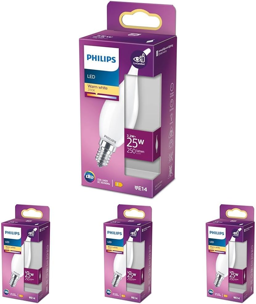 Alternative view of LED 25W BA35 E14 Mum Tipi WW Dim Edilmez Ampul 4lü paket