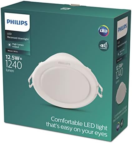 59464 Meson 125 12.5W 3000K WH Gömme LED Spot, Sarı Işık 7li paket