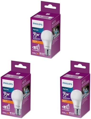 Alternative view of 75W Led Ampul, 2700K Sarı Işık, E27 Normal Duy sarı 3lü paket