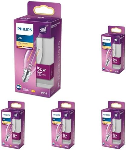 Alternative view of LED classic 25W BA35 E14 WW CL Dim Edilmez Sarı Işık Filament Ampul 5li paket