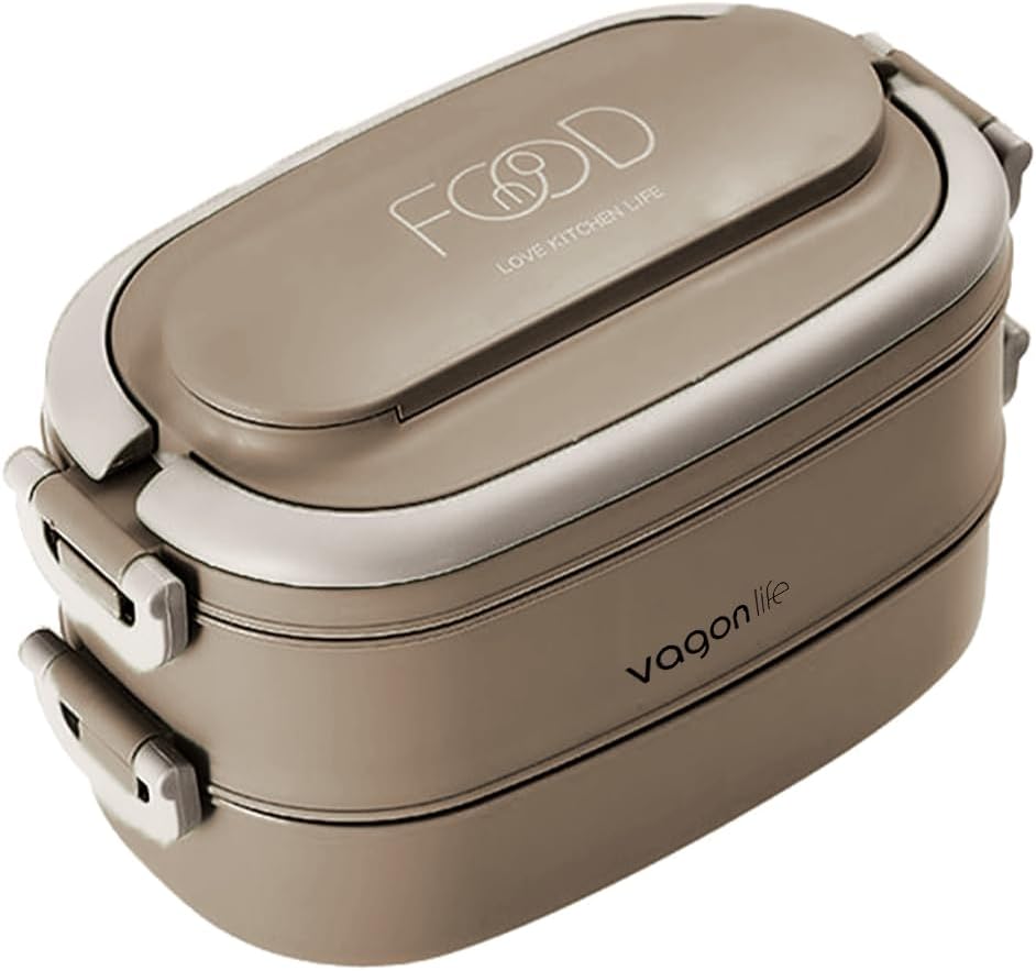 Alternative view of 1140 ML 2 Kat Paslanmaz Çelik Çorba Kaseli Bento Lunch Box Yeni Nesil Sefer Tası -FFLBOX10403