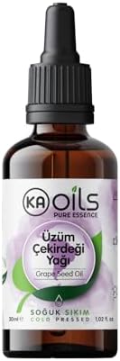 Üzüm Çekirdeği Yağı 30 ml (Grape Seed Oil) - 100% Pure & Natural - Saf ve Soğuk Sıkım | Antioksidan Zengini