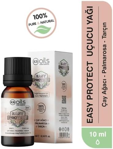 Easy Protect Uçucu Yağ Karışımı 10 ml | Tarçın, Karanfil ve Okaliptüs Notalı | ve Dengeli Aromaterapi | Difüzör & Buhurdanlık