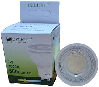 10 Adet 7W 4000K GU10 Duy 38° Gün Işığı Led Spot Ampul UZLIGHT