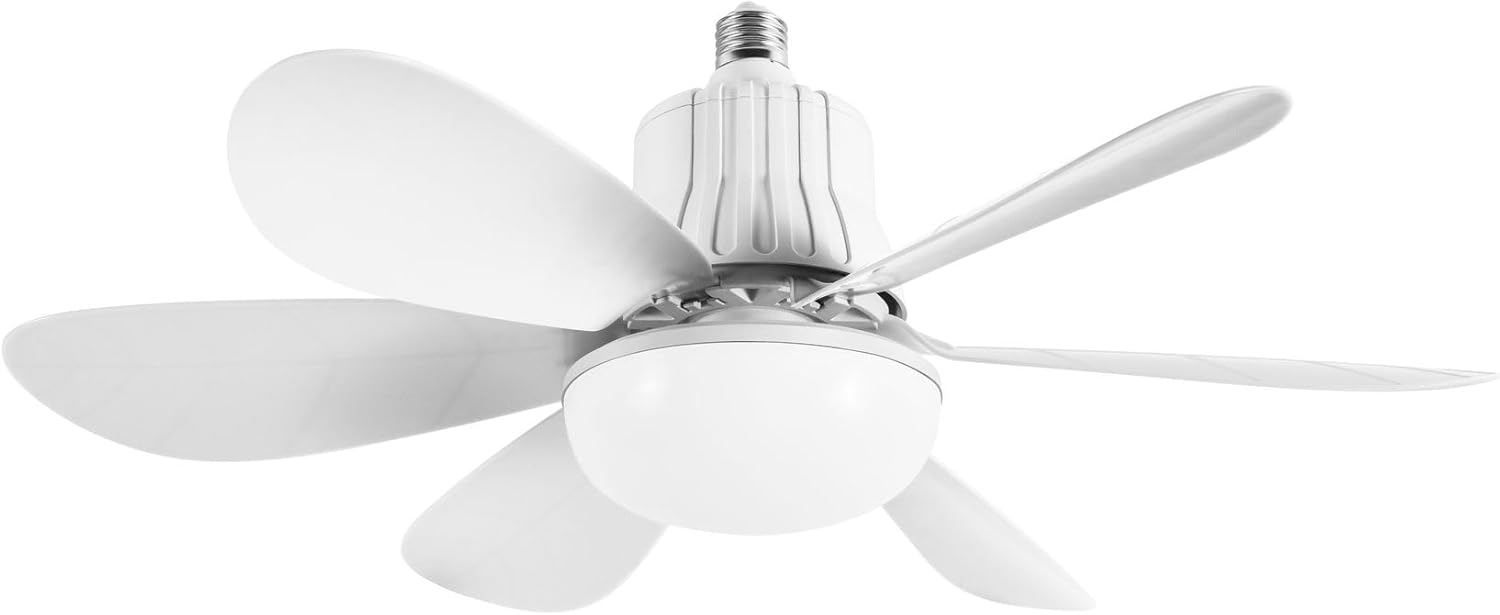 Alternative view of Tavan Vantilatörü Led Işık 3 Renk Işık Sıcaklığı Ayarlanabilir 3 Kademe Hız Modu Sessiz 52 Cm Çap 6 Kanat Uzaktan Kumandalı Vantilatör (Beyaz)