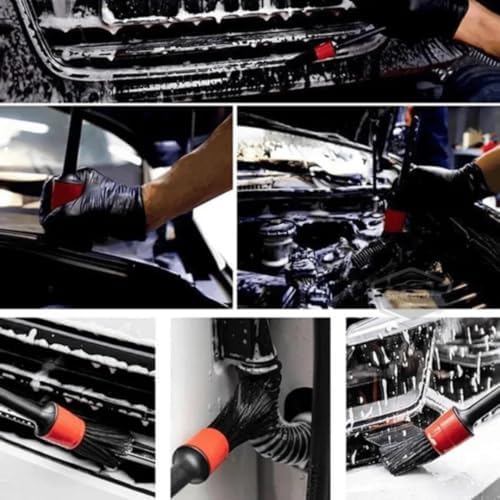 Alternative view of Araç Detay Fırçası Otomobil Detay Fırçası Seti (5+1'li Paket) Tekerleklerin, Motorların, İç Mekanın, Amblemlerin, İç ve Dış Yüzeylerin, Havalandırma Temizlenmesi