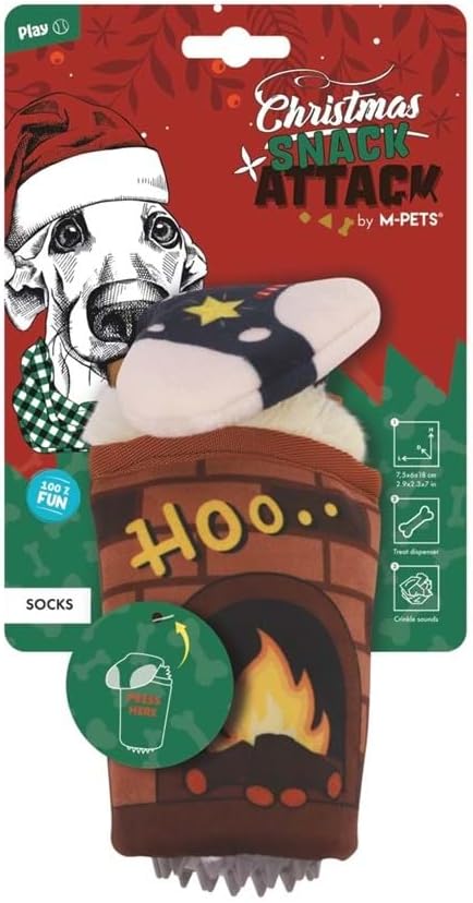 CHRISTMAS SOCKS SNACK ATTACK KÖPEK OYUNCAĞI