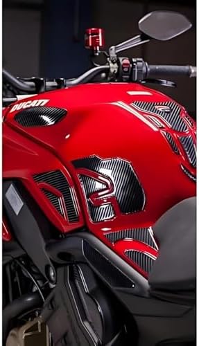 Alternative view of 22 Parça Ducati Panigale, Streetfighter, V4, V4S 2018-2024 ile Uyumlu Kaydırmaz Tank Pad – 6D Karbon | Çizilmeye Karşı Kalkan, Motosiklet Tank Pad | Üstün Kavrama – GC12