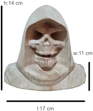 Alternative view of Ahşap Dekoratif Büst Heykeli İskeletor