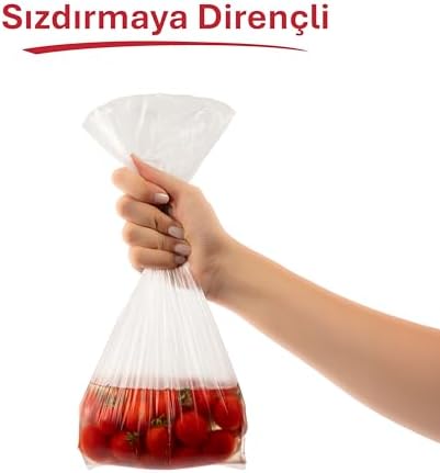 Orta Boy Buzdolabı Poşeti Dev Ekonomi 80’li, Yeni Ekonomik Buzdolabı Poşeti Orta Boy 24x38 cm, BPA İçermez, Sızdırmaz Saklama Torbası, Meyve, Sebze, Yemek, Et, Tavuk, Gıda Saklama Torbası