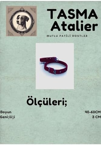 Alternative view of Büyük Boy Köpek Tasması Kırmızı 60 cm