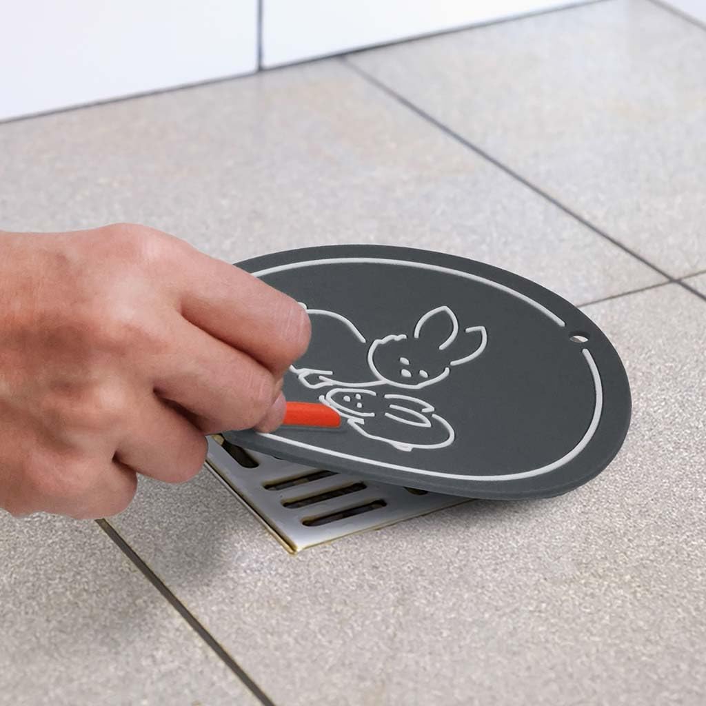 Alternative view of Sevimli Tavşan Desenli Silikon Gider Kapağı, Banyo ve Mutfak için Kötü Koku Önleyici Silikon Mat Banyo Mutfak Lavabo Balkon Gider Tıpası Kapağı Böcek Önleyici