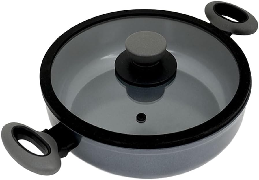 Titanium 26cm sığ tencere/gri