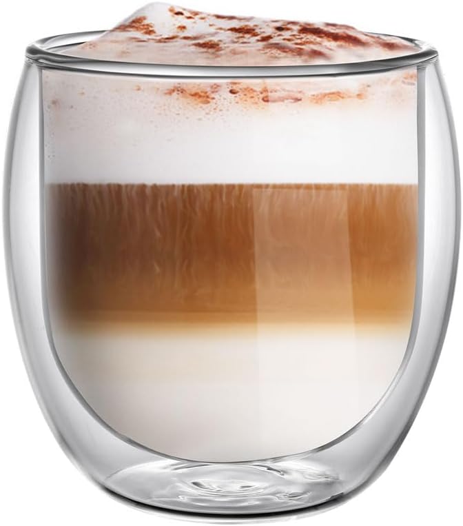 Vetro Borosilikat Çift Camlı Bardağı 400ML (2ad)