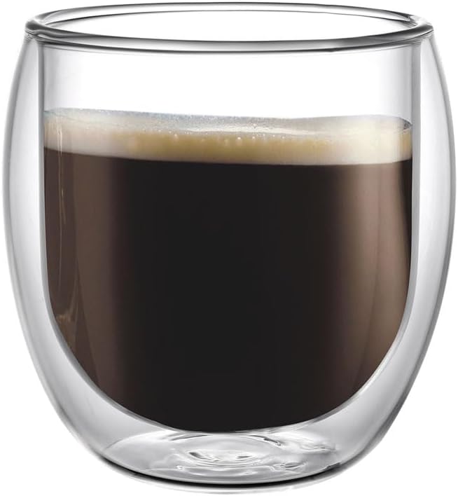 Vetro Borosilikat Çift Camlı Bardak 200ML (2ad)