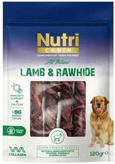 Nutri Canin Rawhide Kuzu Eti Sargılı Kemik Köpek Ödülü 120 Gr