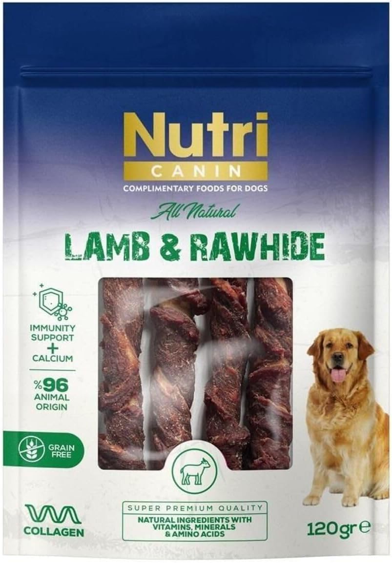 Alternative view of Nutri Canin Rawhide Kuzu Eti Sargılı Kemik Köpek Ödülü 120 Gr