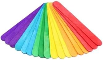 Renkli Ahşap Dil Çubuğu 50'li (1 paket)