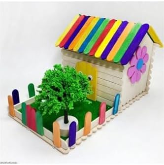 Alternative view of Renkli Ahşap Dil Çubuğu 50'li (1 paket)