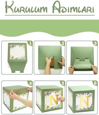 Alternative view of One Yazılı Adaçayı Konsept Görünümlü Dekoratif Kutu Doğum Günü Konsepti