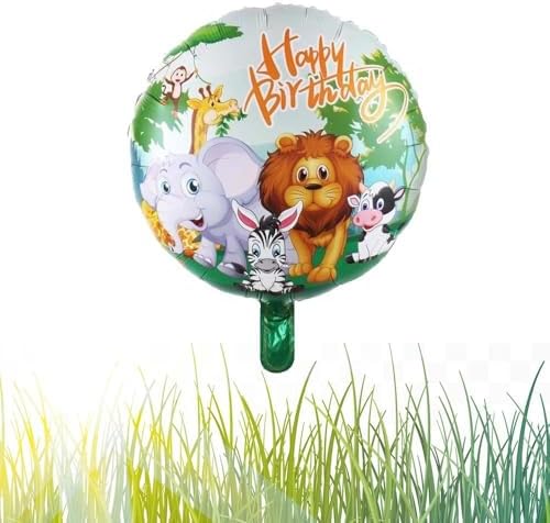Yuvarlak Happy Birthday Folyo Balon 45 cm - 18 inç