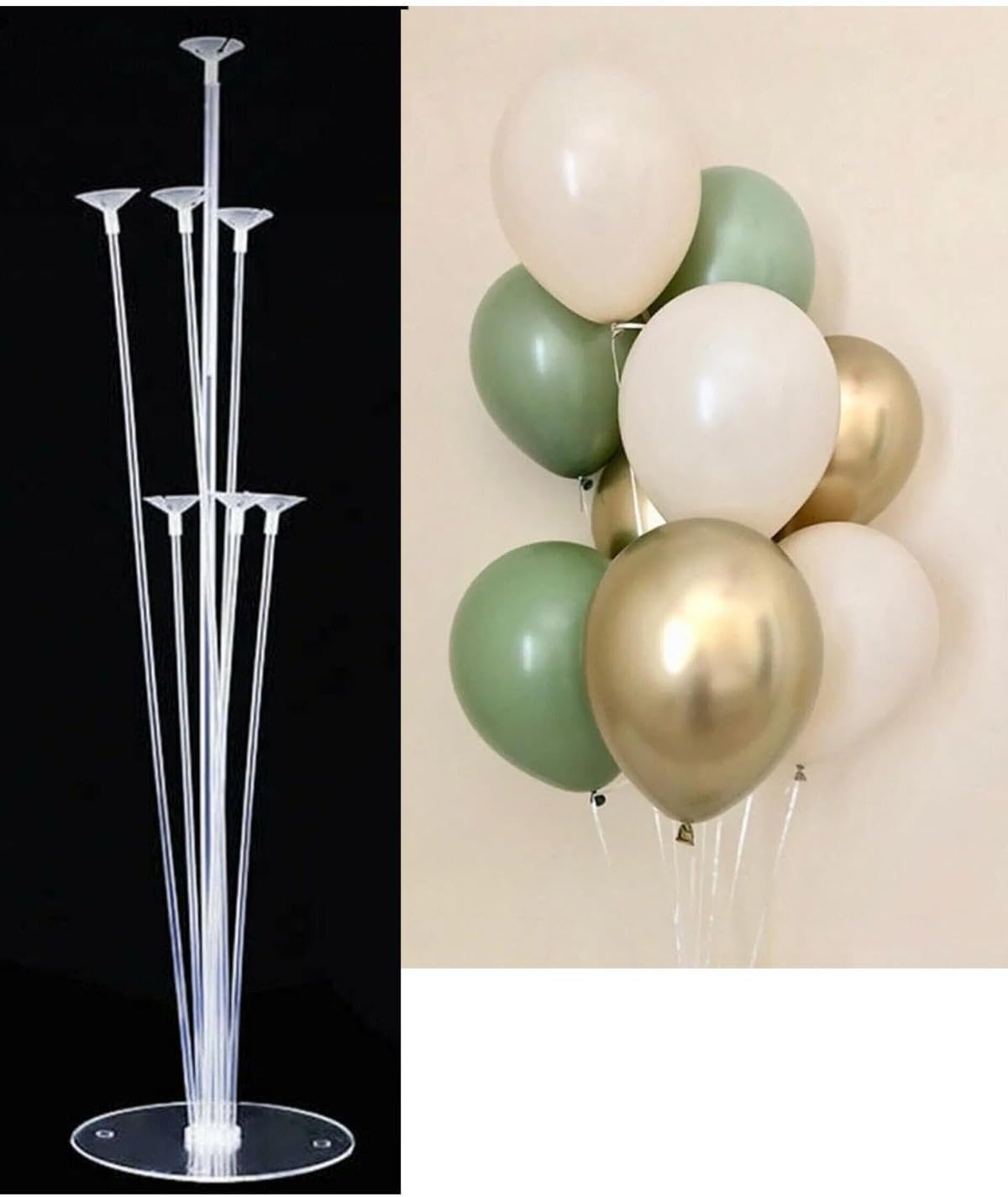 Alternative view of 10 Adet 12 İnç Balon ve Balon Standı (Krom Küf)