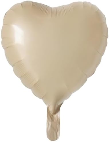 18 İnç 45 Cm Kalp Folyo Balon (Bej)