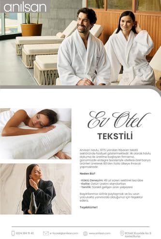 Alternative view of 6'lı Beyaz Banyo Havlusu - 70x140 Cm, 490 Gr,%100pamuk, Spa Ve Otel Havlusu, Günlük Kullanıma Uygun
