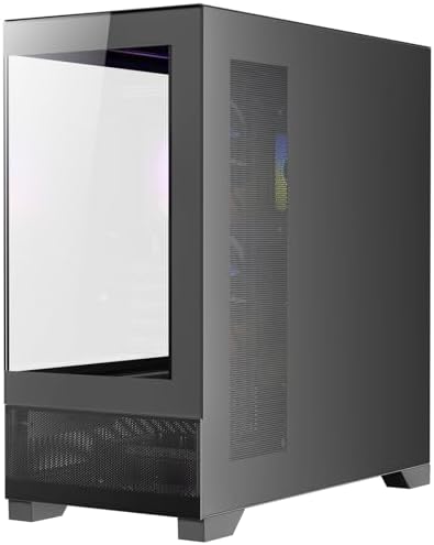 Antec CX500M ARGB, 3x120mm ARGB Fan Dahil, Temperli Cam, Dikey Soğutma, 360mm Radyatör Desteği, Type-C, Mini Tower Micro-ATX Oyun Kasası, Siyah