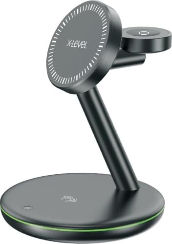 Alternative view of X-multimag İphone/ / İle Uyumlu Özellikli 3 In 1 Kablosuz Şarj Istasyonu, 33W Hızlı Şarj, Aynı Anda 3 Cihaz Şarj Etme, Araç Ve Masaüstü Kullanım,XC4053 Siyah