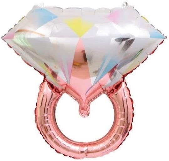 Tektaş Yüzük 75 Cm Rose Renkli Folyo Balon Bekarlığa Veda Partisi Bride To Be Model 2