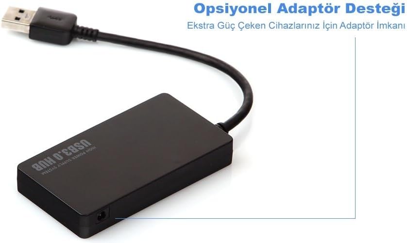 Alternative view of 5265 4 Port USB Hub USB 3.0 ve 2.0 USB Çoklayıcı Çoğaltıcı Switch Adaptör