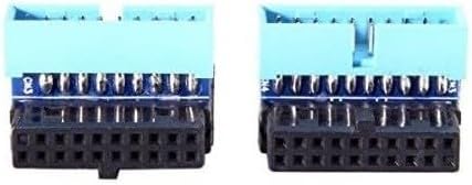 Alternative view of 4976 USB 3.0 19 20 Pin Dişi Erkek 90 Derece Yön Değiştirme Uzatma Adaptörü 2 Adet