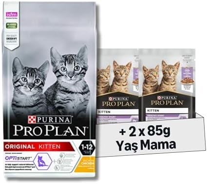 Alternative view of Pro Plan Original Kitten Tavuklu Kuru Kedi Maması, 1.5 kg + Pro Plan Pouch Hindili Yavru Kedi Konservesi 85gr x 2 Adet