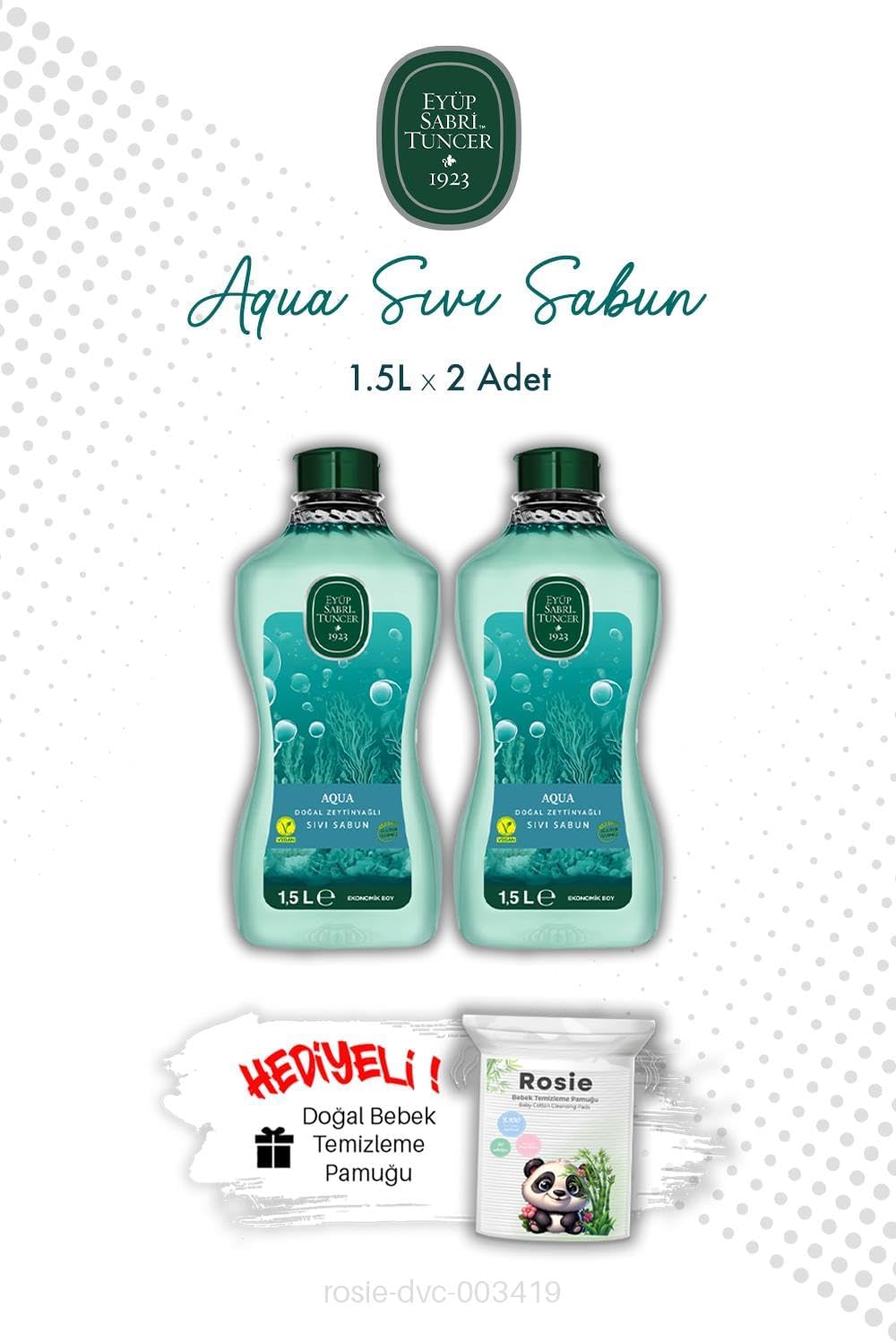 Aqua 1.5L Sıvı Sabun X2 ve ROSIE