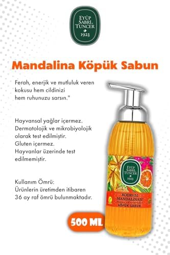 Köpük Sabun Bodrum Mandalinası 500 ML X4 ve ROSIE