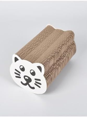 Oluklu Karton Kedi Tımalama 12x23x12 Cm Kedi Kafası