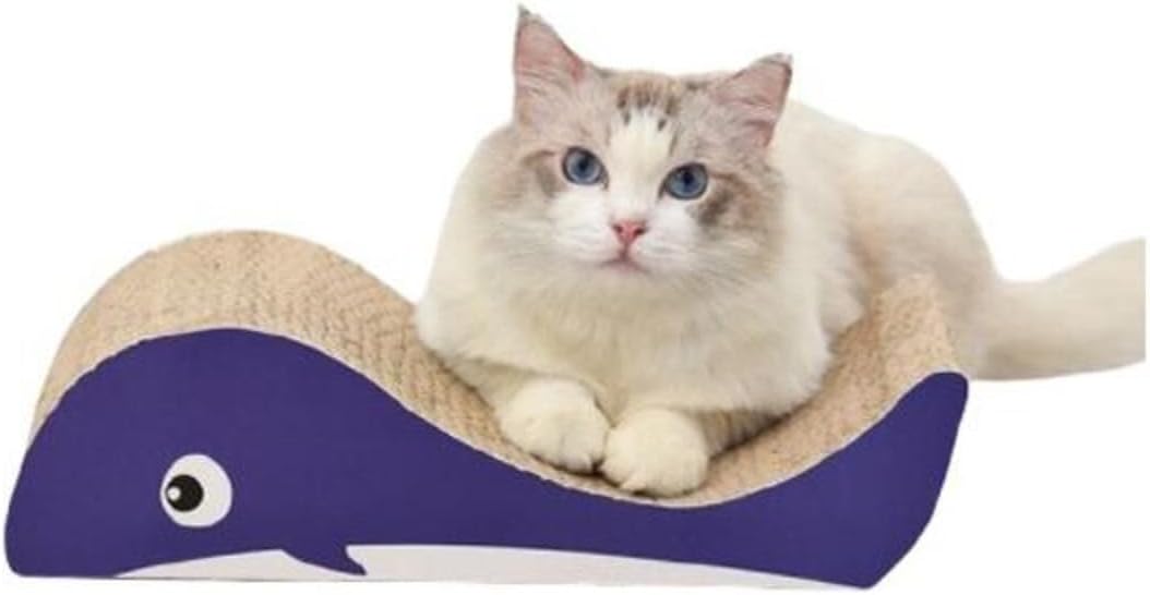 Balina Şekilli Karton Kedi Tırmala 40x21x10 Cm